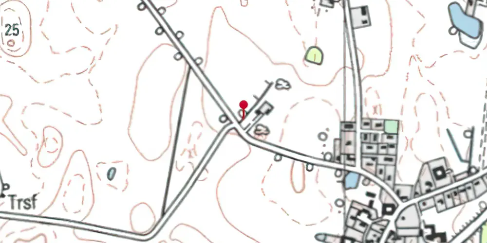 Historisk kort over Biltris Trinbræt med offentligt Sidespor Historisk kort over Biltris Trinbræt med offentligt Sidespor