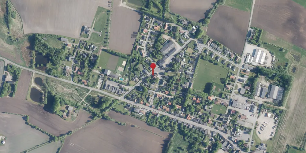 Historisk kort over Grønbjerg Station Historisk kort over Grønbjerg Station