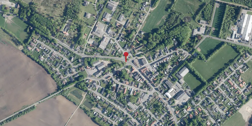 Historisk kort over Ørnhøj Station Historisk kort over Ørnhøj Station