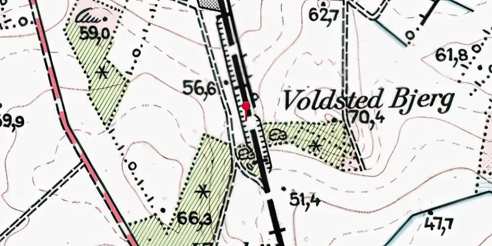 Historisk kort over Gammelvind Trinbræt (uofficielt) Historisk kort over Gammelvind Trinbræt (uofficielt)