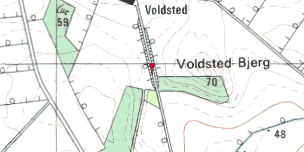 Historisk kort over Gammelvind Trinbræt (uofficielt) Historisk kort over Gammelvind Trinbræt (uofficielt)