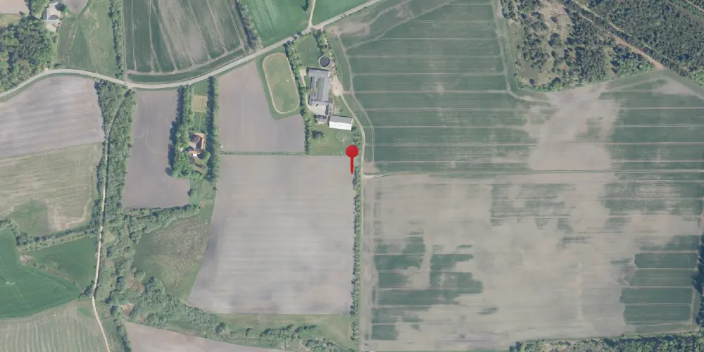 Historisk kort over Østergård Trinbræt (uofficielt)