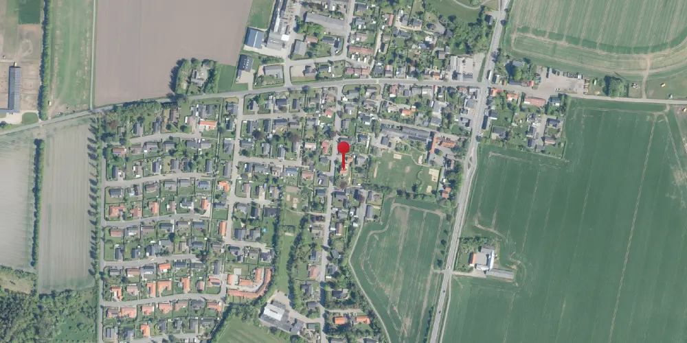 Historisk kort over Nørre Felding Station