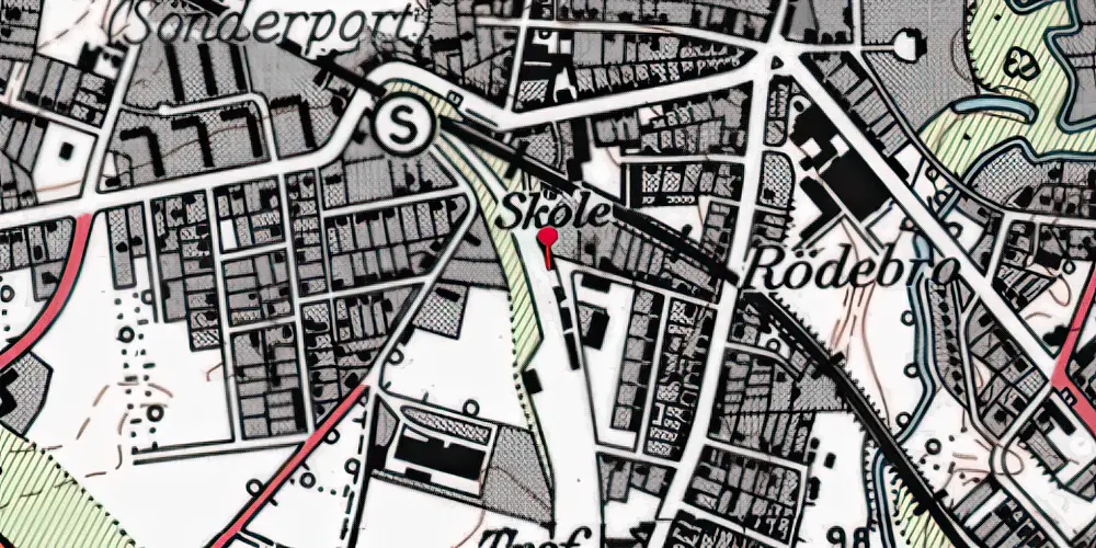 Historisk kort over Holstebro Sydbanegård Historisk kort over Holstebro Sydbanegård