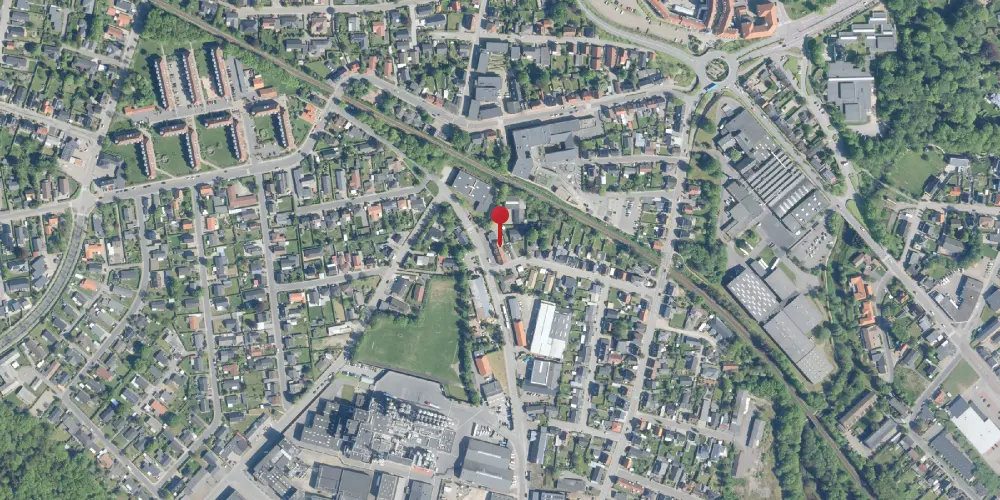 Historisk kort over Holstebro Sydbanegård Historisk kort over Holstebro Sydbanegård