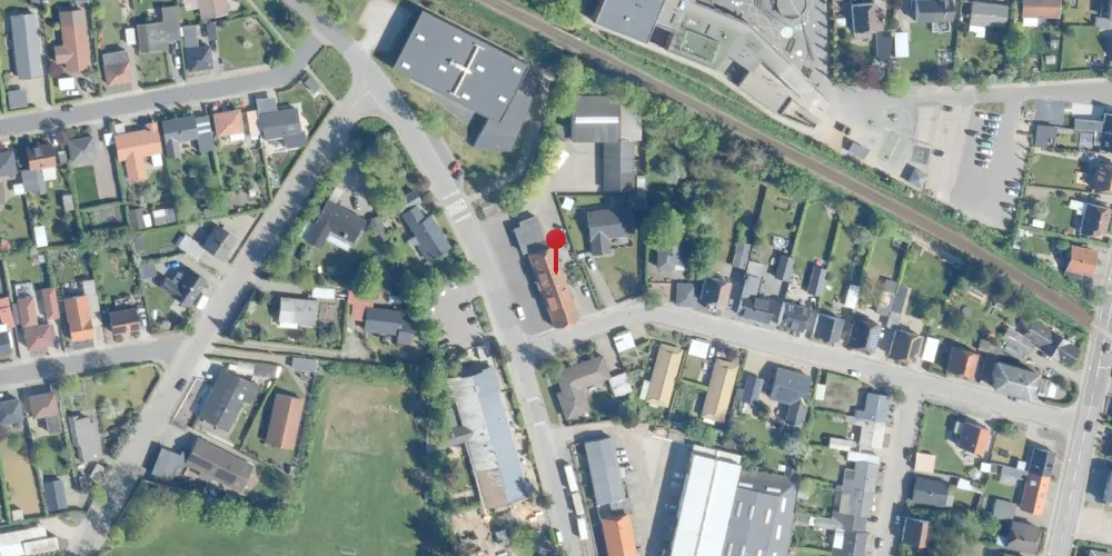 Historisk kort over Holstebro Sydbanegård Historisk kort over Holstebro Sydbanegård