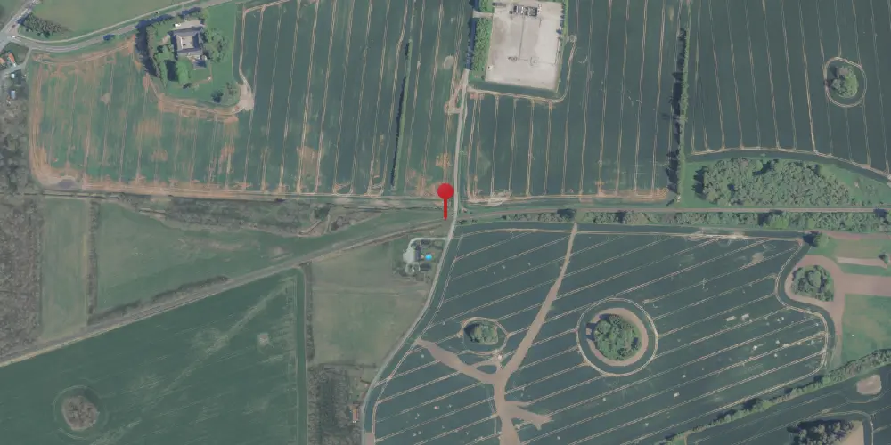 Historisk kort over Oustrup Trinbræt