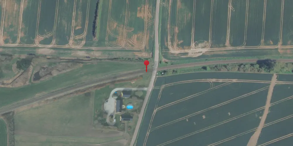 Historisk kort over Oustrup Trinbræt