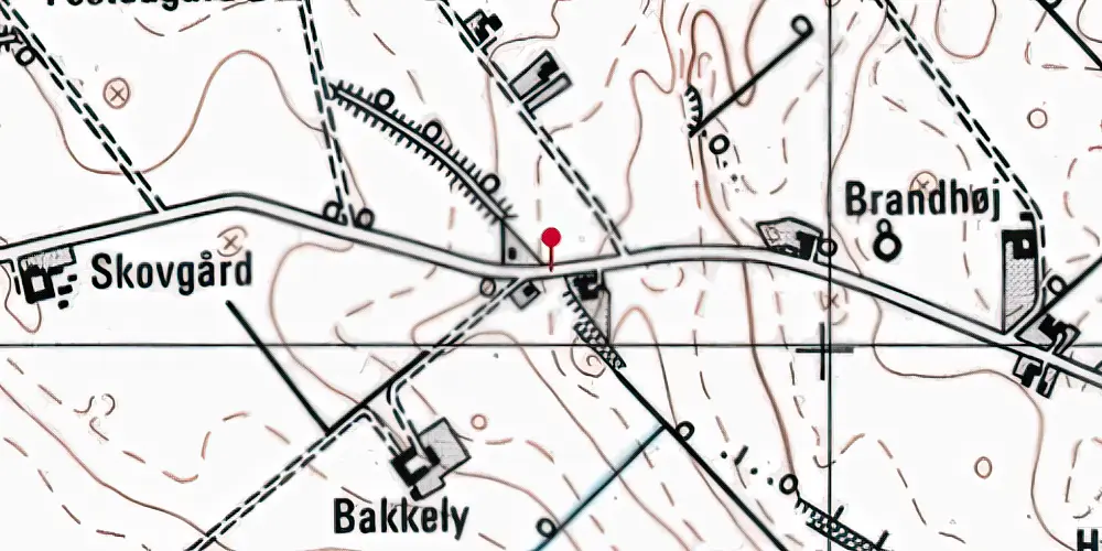 Historisk kort over Enghave (Hørve-Værslev) Trinbræt (uofficielt)