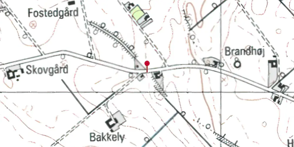 Historisk kort over Enghave (Hørve-Værslev) Trinbræt (uofficielt)