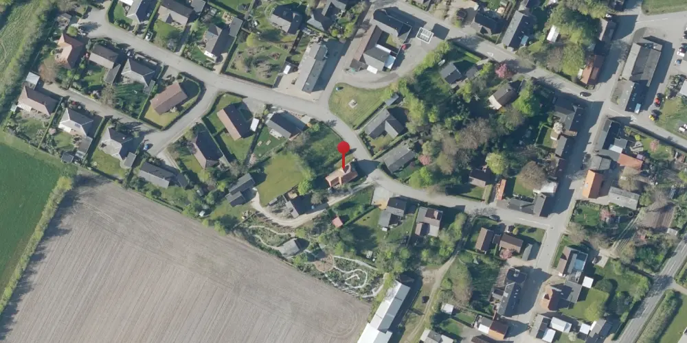 Historisk kort over Nørre Bork Station