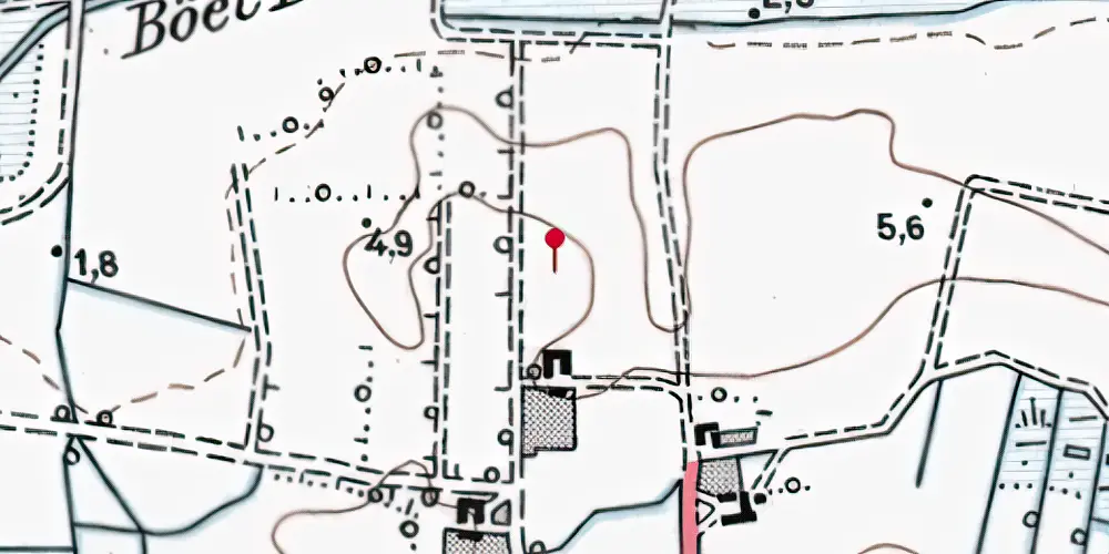 Historisk kort over Kyvling Trinbræt