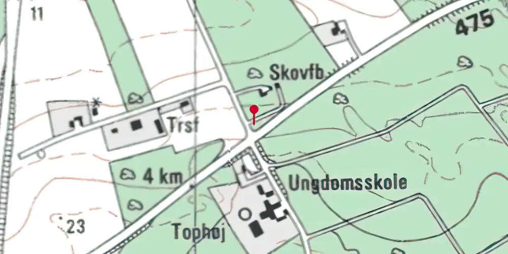 Historisk kort over Gellerup Trinbræt Historisk kort over Gellerup Trinbræt