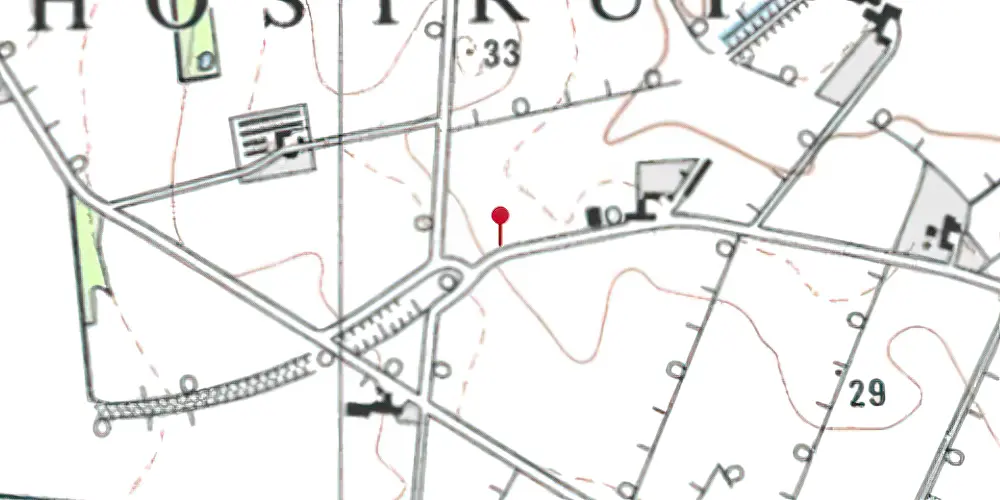 Historisk kort over Bolhede Trinbræt med Sidespor Historisk kort over Bolhede Trinbræt med Sidespor