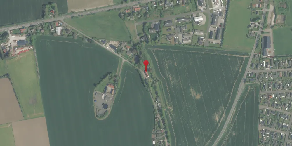 Historisk kort over Kirke Såby Station