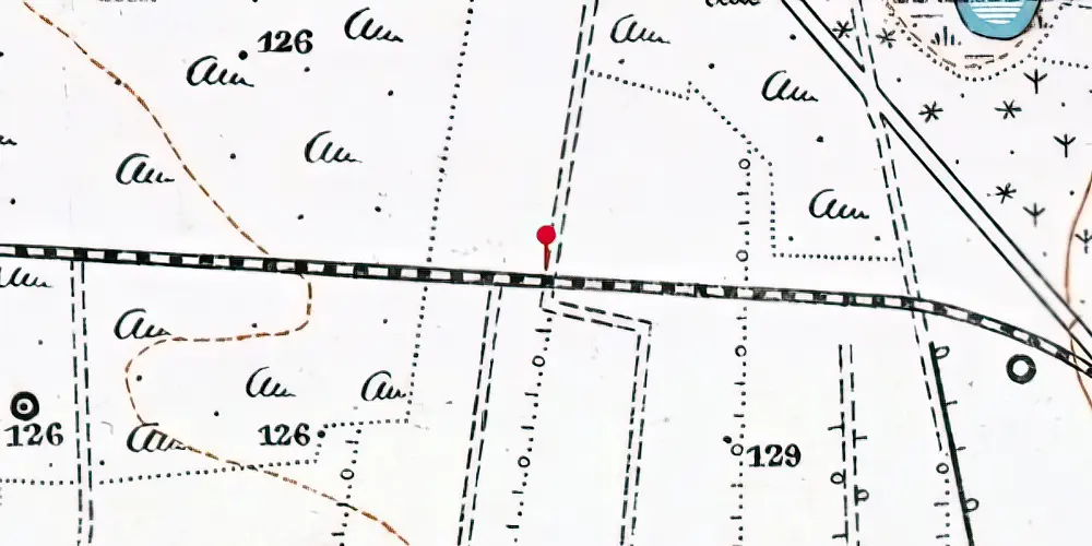 Historisk kort over Bygvænget Trinbræt Historisk kort over Bygvænget Trinbræt