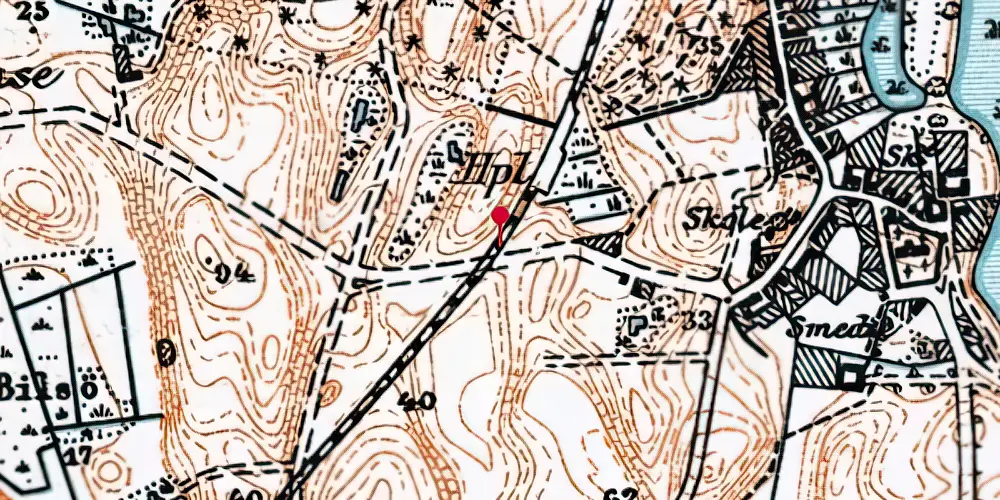 Historisk kort over Dråby Trinbræt Historisk kort over Dråby Trinbræt