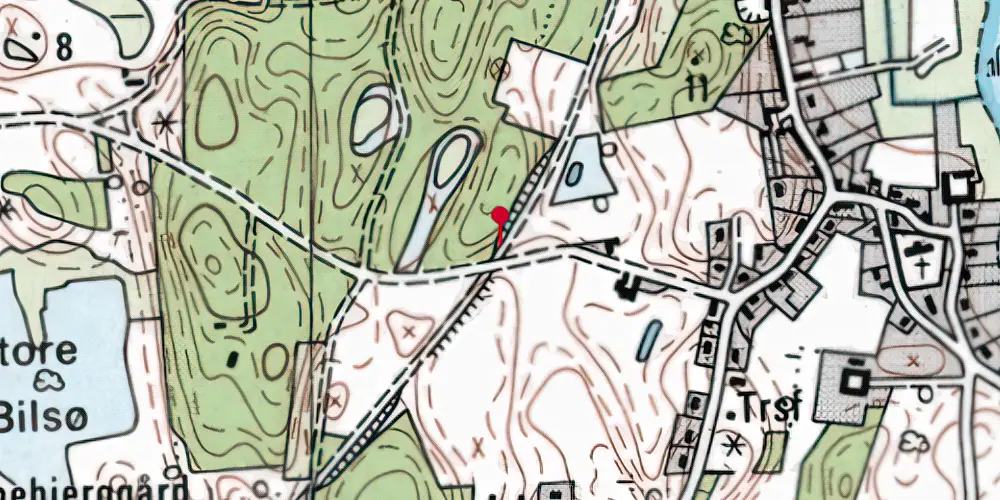 Historisk kort over Dråby Trinbræt Historisk kort over Dråby Trinbræt