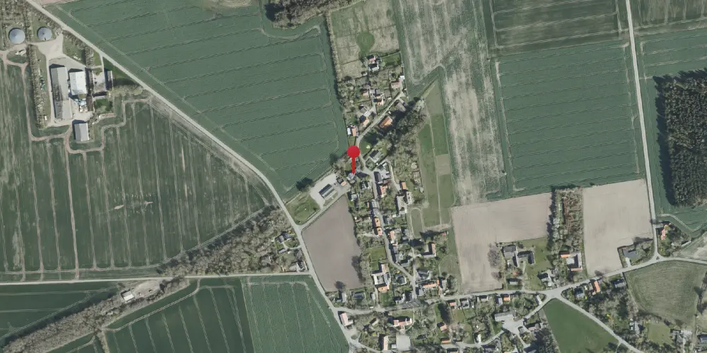 Historisk kort over Hyllested Station Historisk kort over Hyllested Station