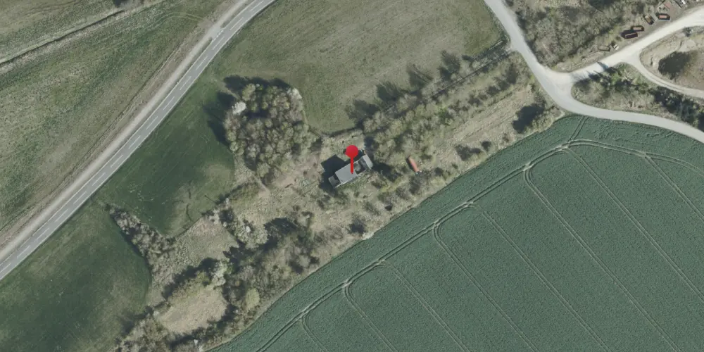 Historisk kort over Rosmus Trinbræt med Sidespor