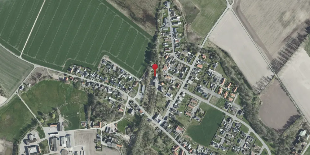 Historisk kort over Balle Station