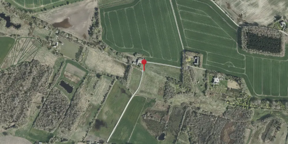 Historisk kort over Attrup Kær Trinbræt