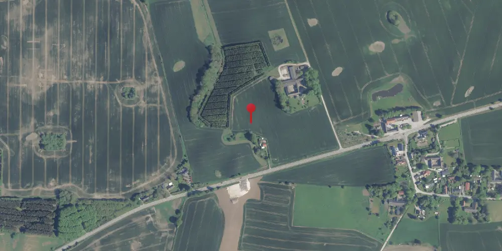 Historisk kort over Tingerup Trinbræt