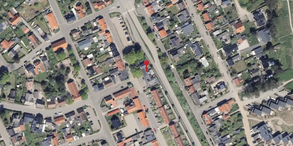 Historisk kort over Hou Station