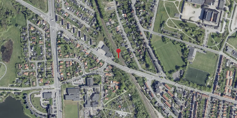 Historisk kort over Bygholm Trinbræt