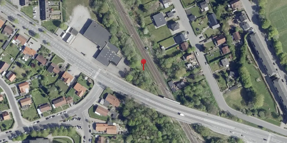 Historisk kort over Bygholm Trinbræt