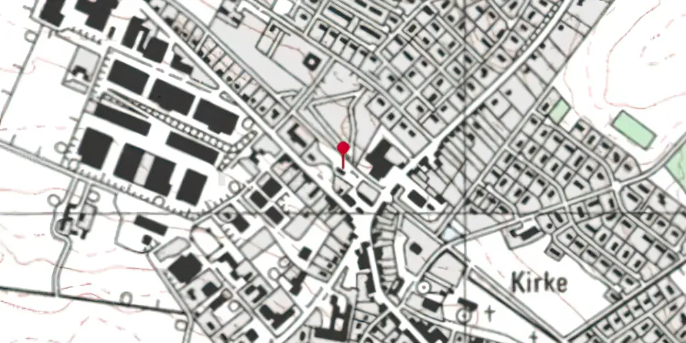 Historisk kort over Østbirk Station