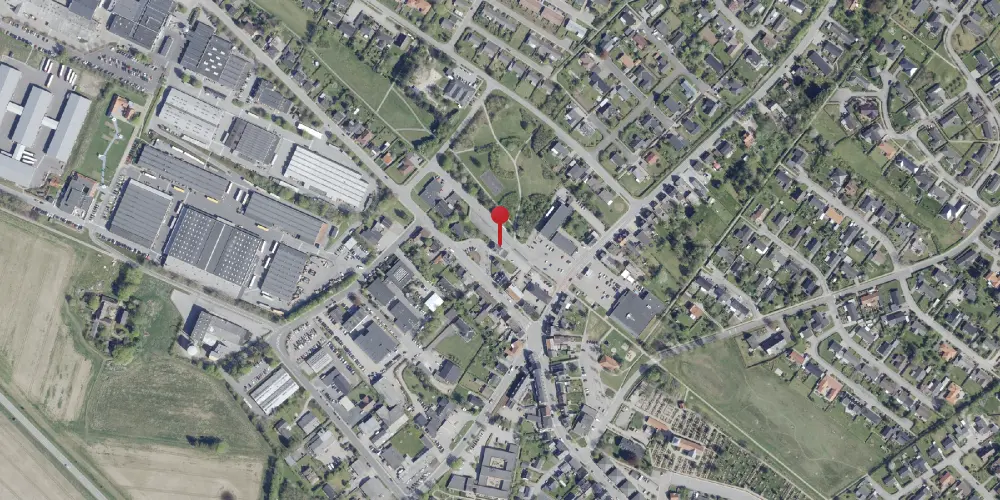 Historisk kort over Østbirk Station