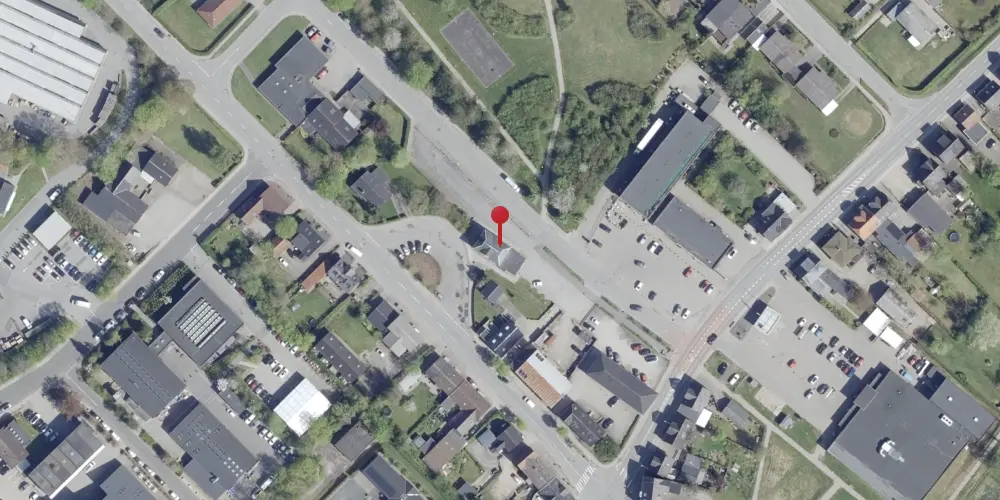 Historisk kort over Østbirk Station