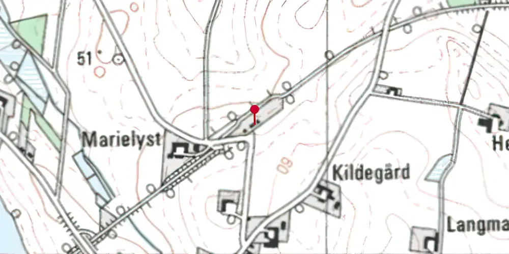 Historisk kort over Vestbirk Station Historisk kort over Vestbirk Station