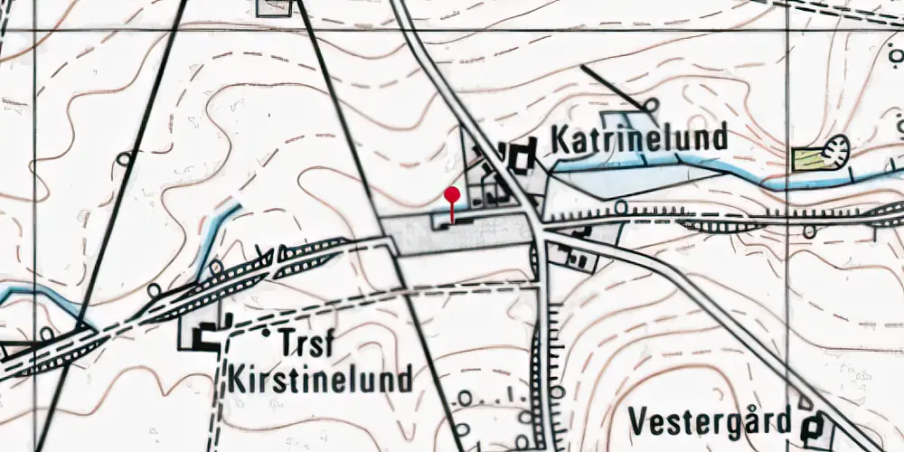 Historisk kort over Tønning Station