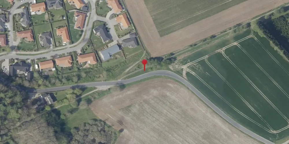 Historisk kort over Trædenvejen (Ring Skov) Trinbræt