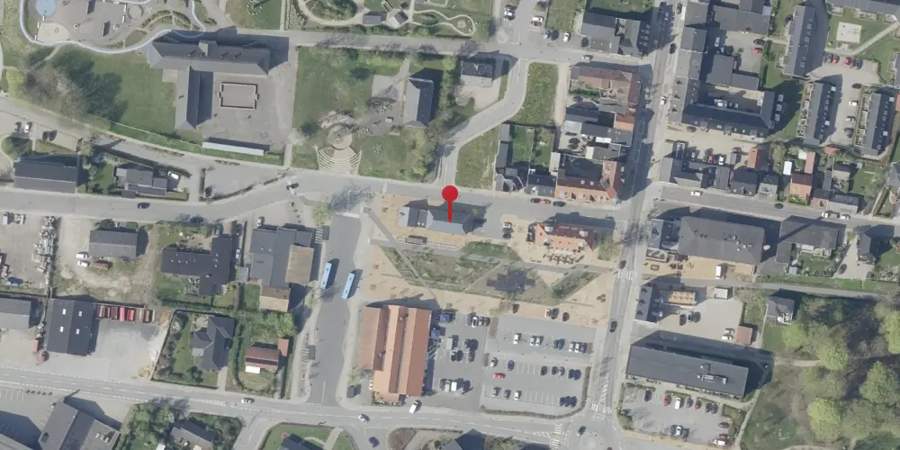 Historisk kort over Brædstrup Station