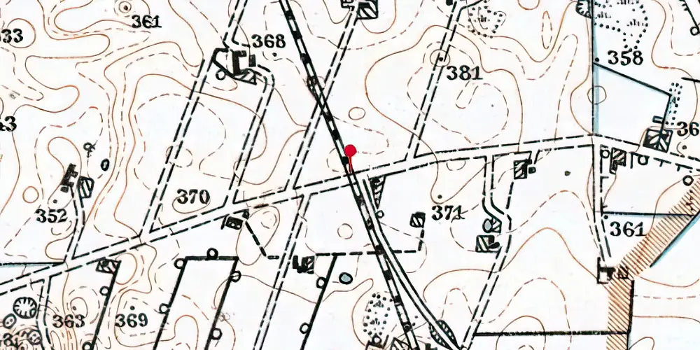 Historisk kort over Lille Davdingvej Trinbræt Historisk kort over Lille Davdingvej Trinbræt