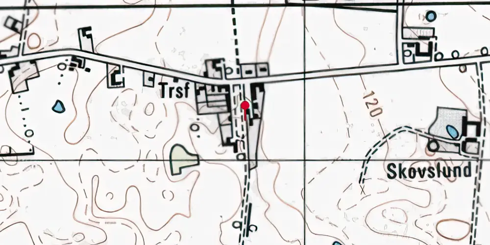 Historisk kort over Slagballe Station Historisk kort over Slagballe Station