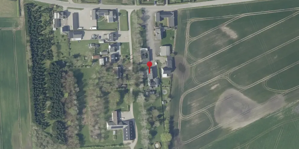 Historisk kort over Slagballe Station Historisk kort over Slagballe Station