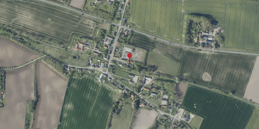 Historisk kort over Vinding Station