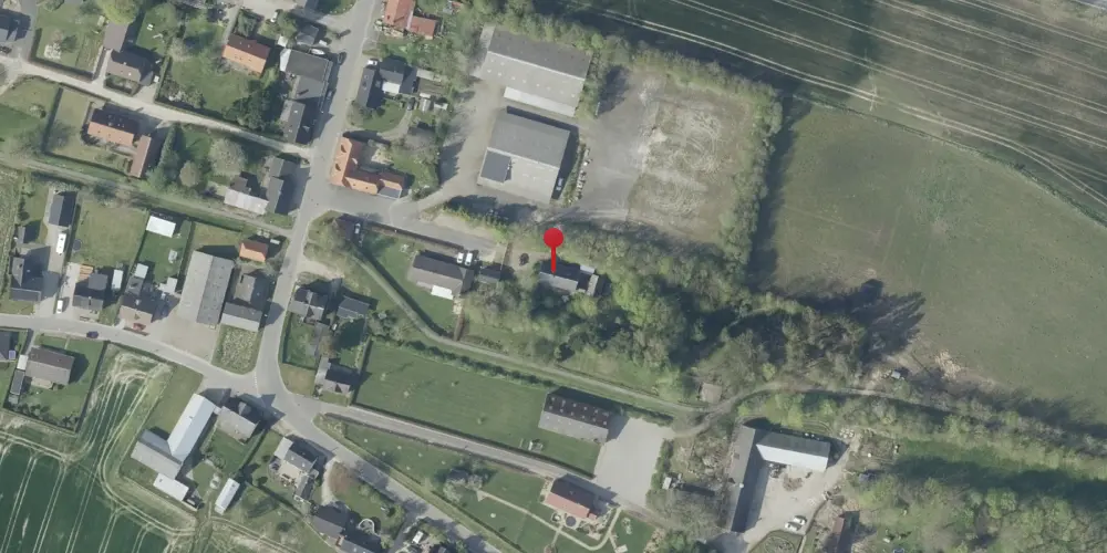 Historisk kort over Vinding Station