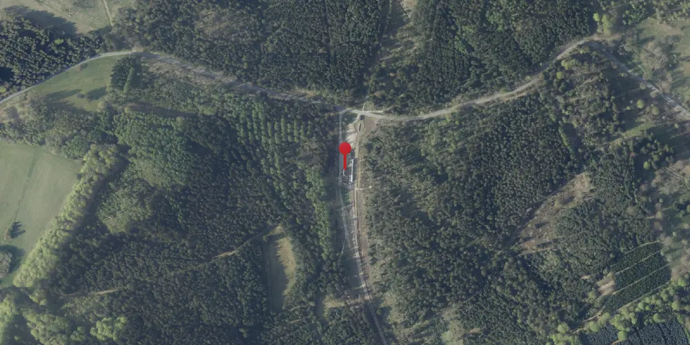 Historisk kort over Vrads Station