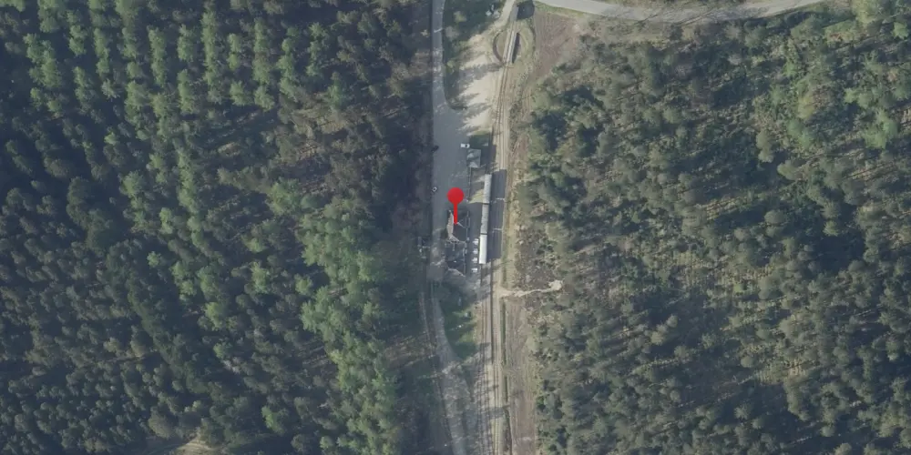 Historisk kort over Vrads Station