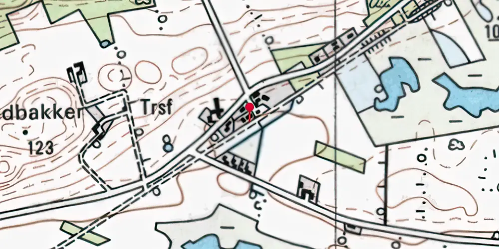 Historisk kort over Fogstrup Station