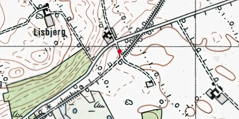 Historisk kort over Korsvej Trinbræt Historisk kort over Korsvej Trinbræt