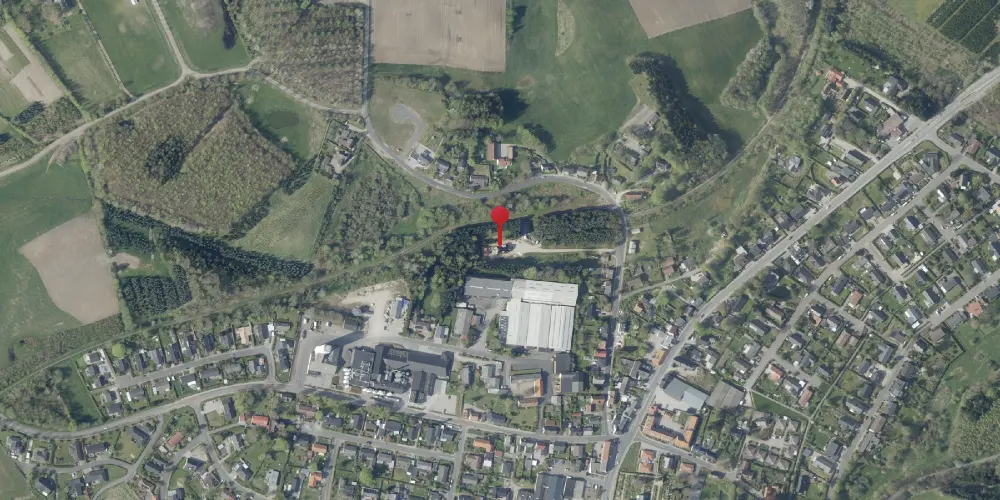 Historisk kort over Them By Station