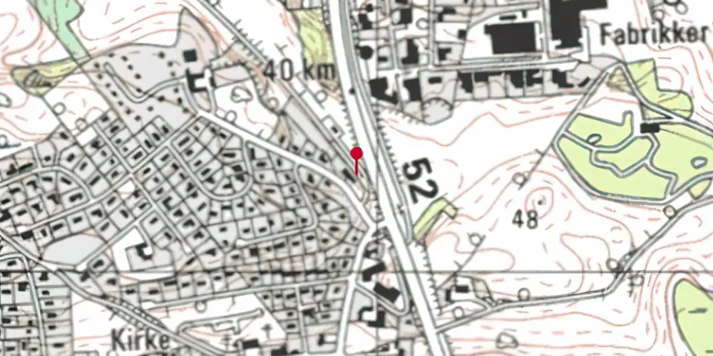 Historisk kort over Virklund Station