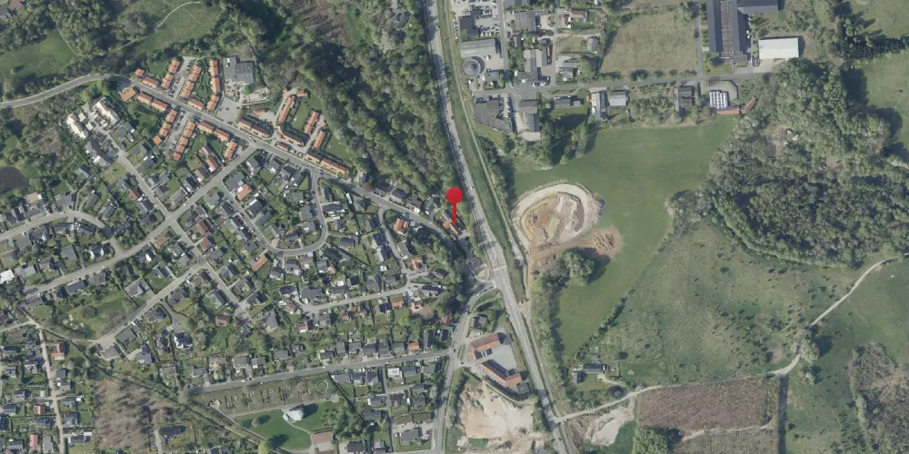 Historisk kort over Virklund Station