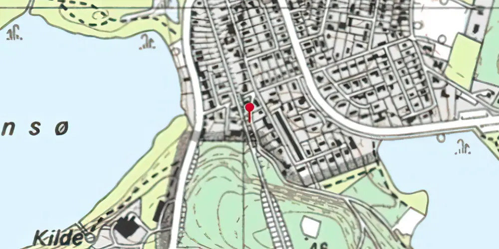 Historisk kort over Ørnsø Trinbræt